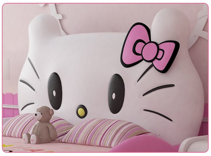 Đầu giường hello kitty cho bé bọc da cao cấp