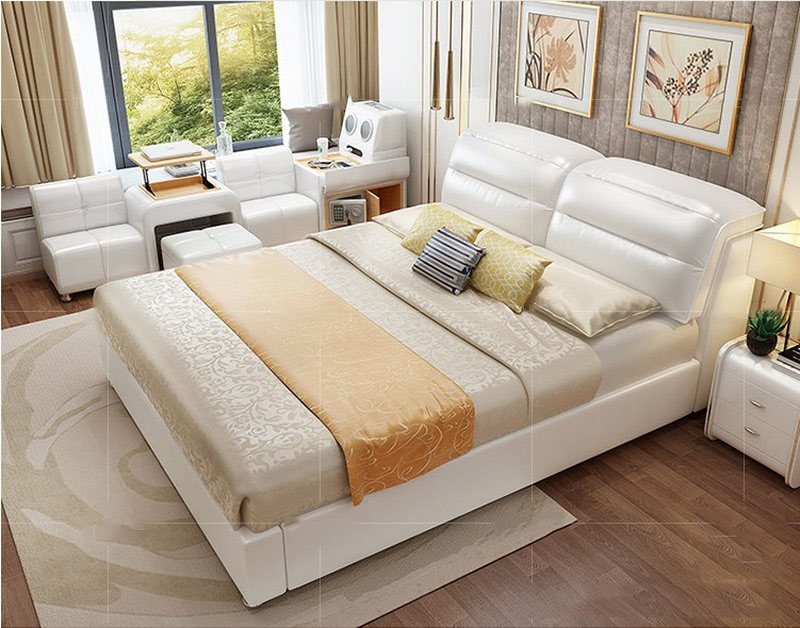 Giường hiện đại có bàn ghế uống nước GN009 2