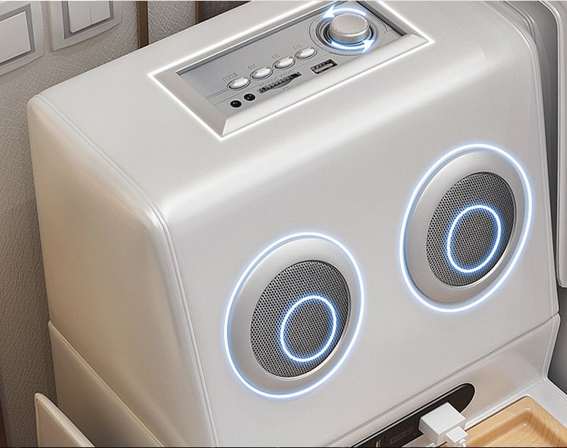 Giường hiện đại có bàn ghế uống nước GN009 5