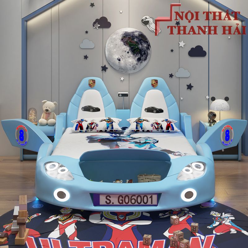 giường ngủ hình ô tô nhập khẩu GTE089 1