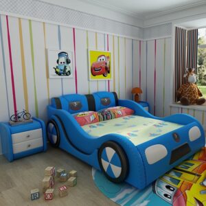 Giường ô tô trẻ em đẹp mua nhiều GTE101 màu xanh