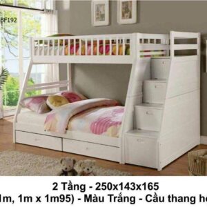 Giường tầng giá rẻ gỗ thông nhập