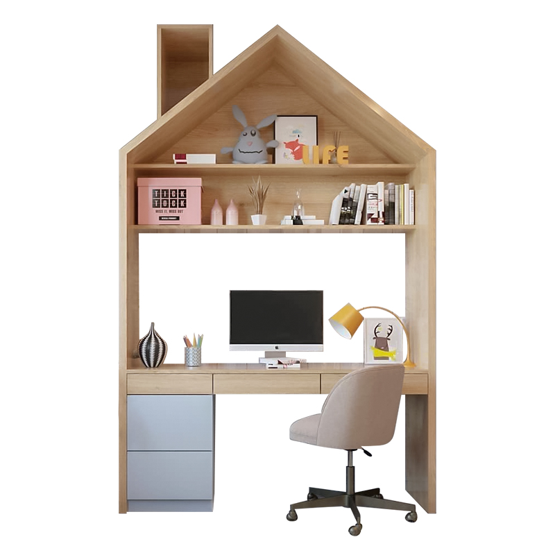 Bàn học trẻ em kiểu ngôi nhà BH206