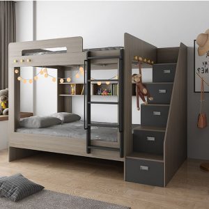 Giường tầng gỗ công nghiệp đẹp A-1